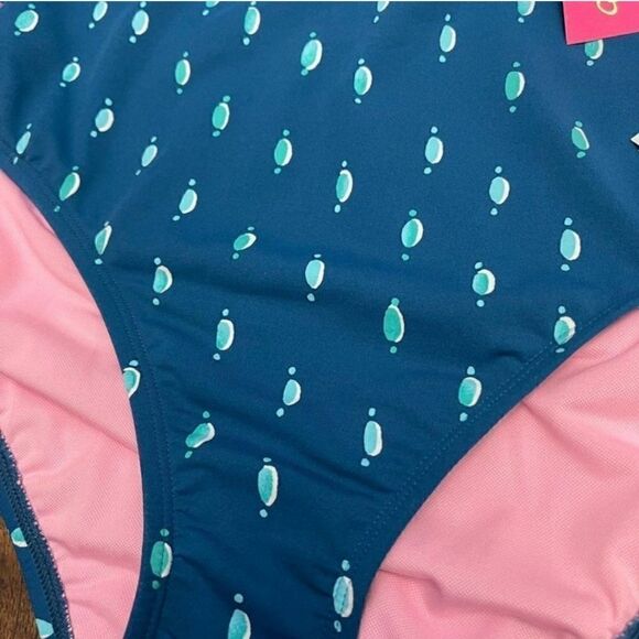 Lilly Pulitzer Blue bikini bottom Coconut Row Dot size 6 NWT - Picture 4 of 6
